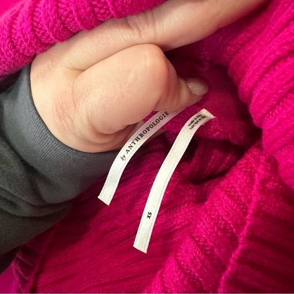 Anthropologie Pink Rose Size XS Long Sleeve Dress - Picture 6 of 6